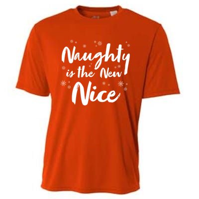 Naughty Is The New Nice Funny Merry Christmas Holiday Gift Cooling Performance Crew T-Shirt