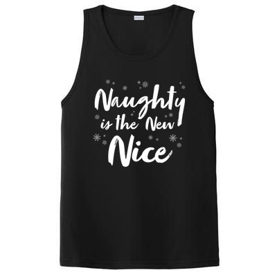 Naughty Is The New Nice Funny Merry Christmas Holiday Gift PosiCharge Competitor Tank