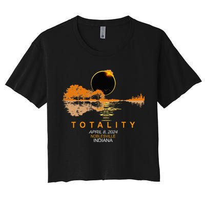 Noblesville Indiana Total Solar Eclipse 2024 Guitar Crop Top
