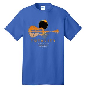 Noblesville Indiana Total Solar Eclipse 2024 Guitar Tall T-Shirt