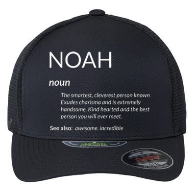 Noah Is The Best Funny Name Definition Noah Flexfit Unipanel Trucker Cap