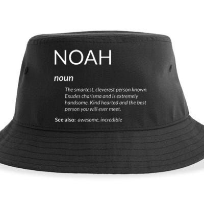 Noah Is The Best Funny Name Definition Noah Sustainable Bucket Hat