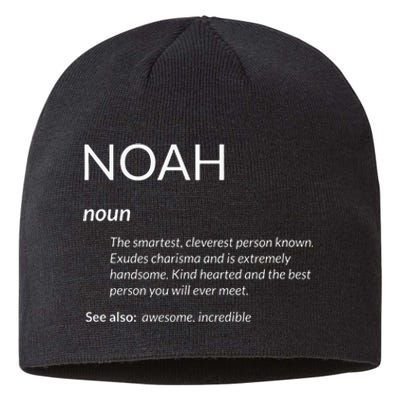 Noah Is The Best Funny Name Definition Noah Sustainable Beanie