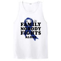 Nobody In This Family Fights Alone Colon Cancer Awareness PosiCharge Competitor Tank