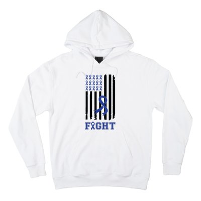 Nobody In This Family Fights Alone Colon Cancer Awareness Hoodie