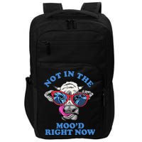 Not In The Mood Right Now Funny Cow Impact Tech Backpack