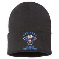 Not In The Mood Right Now Funny Cow Sustainable Knit Beanie