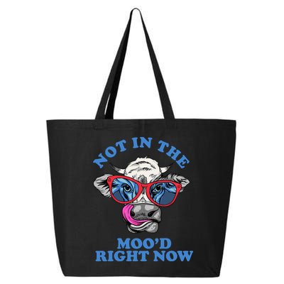 Not In The Mood Right Now Funny Cow 25L Jumbo Tote
