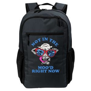 Not In The Mood Right Now Funny Cow Daily Commute Backpack