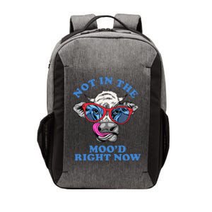 Not In The Mood Right Now Funny Cow Vector Backpack