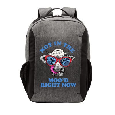 Not In The Mood Right Now Funny Cow Vector Backpack