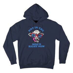 Not In The Mood Right Now Funny Cow Tall Hoodie