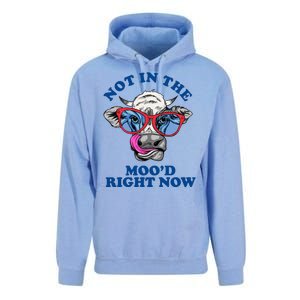 Not In The Mood Right Now Funny Cow Unisex Surf Hoodie