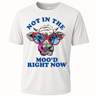 Not In The Mood Right Now Funny Cow Performance Shirt