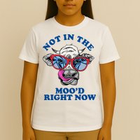 Not In The Mood Right Now Funny Cow T-Shirt