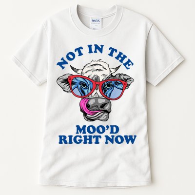 Not In The Mood Right Now Funny Cow Tall T-Shirt