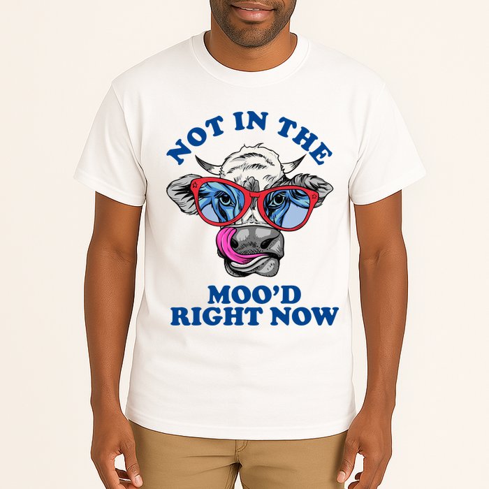 Not In The Mood Right Now Funny Cow Tall T-Shirt