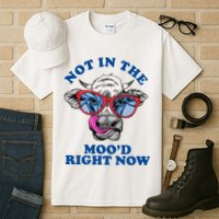 Not In The Mood Right Now Funny Cow Tall T-Shirt