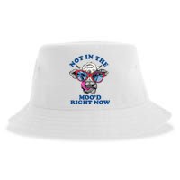 Not In The Mood Right Now Funny Cow Sustainable Bucket Hat