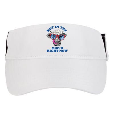 Not In The Mood Right Now Funny Cow Adult Drive Performance Visor