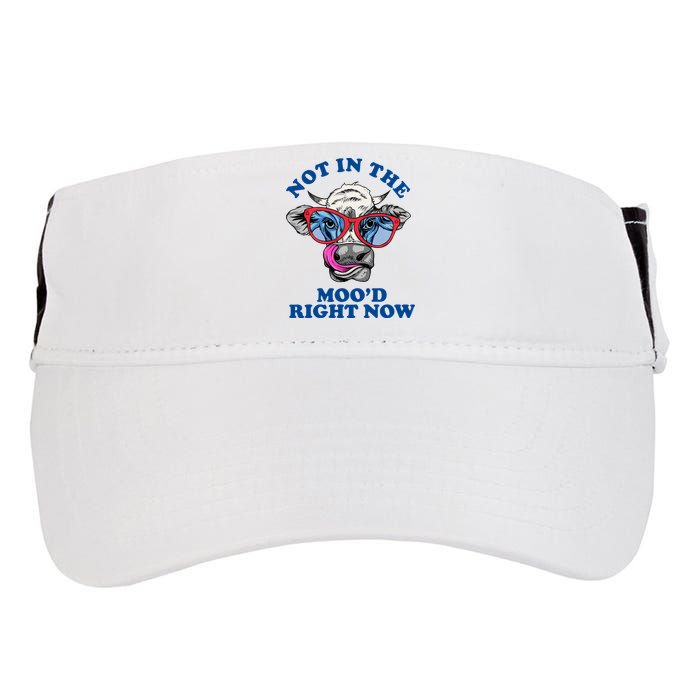 Not In The Mood Right Now Funny Cow Adult Drive Performance Visor