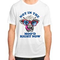 Not In The Mood Right Now Funny Cow Adult ChromaSoft Performance T-Shirt