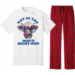 Not In The Mood Right Now Funny Cow Pajama Set