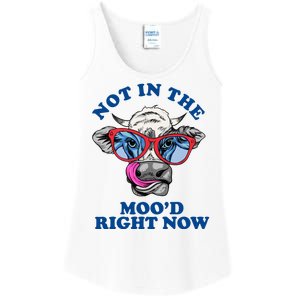 Not In The Mood Right Now Funny Cow Ladies Essential Tank