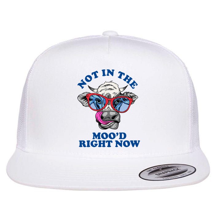 Not In The Mood Right Now Funny Cow Flatbill Hat