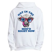 Not In The Mood Right Now Funny Cow Urban Pullover Hoodie