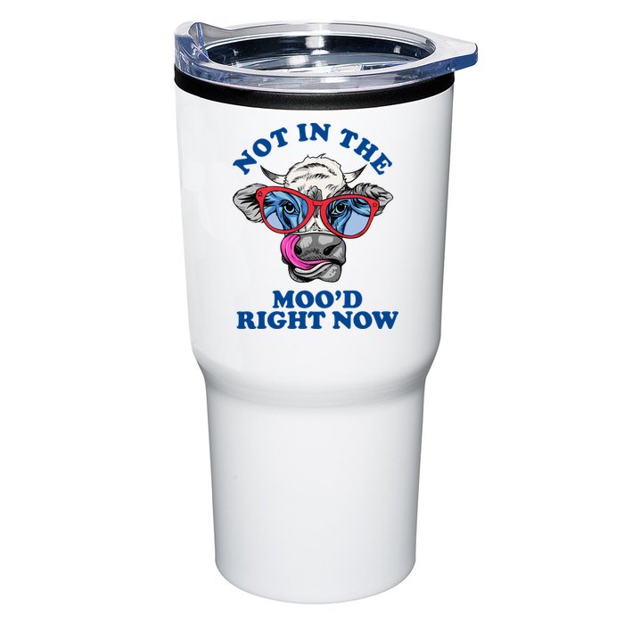 Not In The Mood Right Now Funny Cow Tumbler
