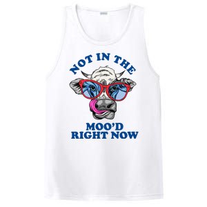 Not In The Mood Right Now Funny Cow PosiCharge Competitor Tank