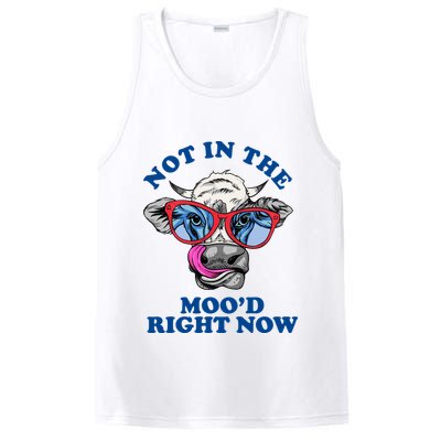 Not In The Mood Right Now Funny Cow PosiCharge Competitor Tank