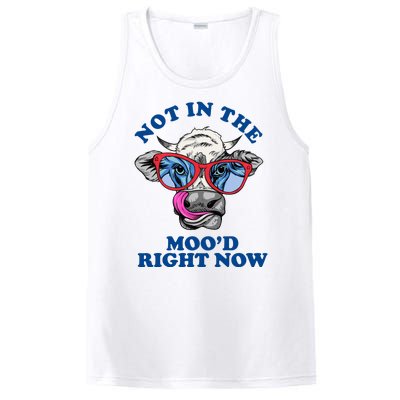 Not In The Mood Right Now Funny Cow PosiCharge Competitor Tank