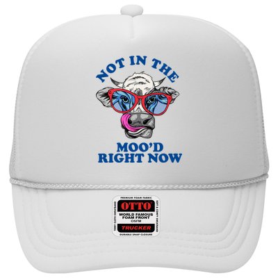 Not In The Mood Right Now Funny Cow Trucker Hat