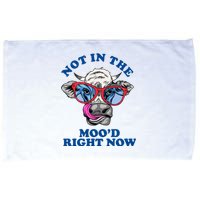 Not In The Mood Right Now Funny Cow Microfiber Hand Towel