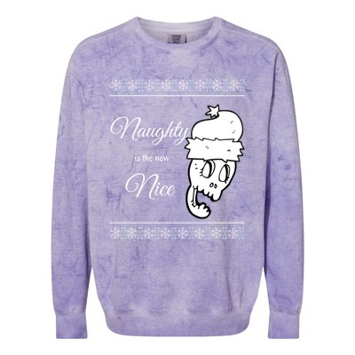 Naughty Is The New Nice Gift Colorblast Crewneck Sweatshirt