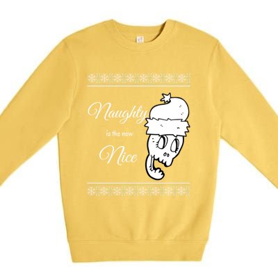 Naughty Is The New Nice Gift Premium Crewneck Sweatshirt