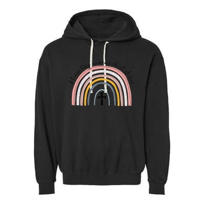 NG0M I Teach Tiny Humans About Jesus Teacher Appreciation Garment-Dyed Fleece Hoodie