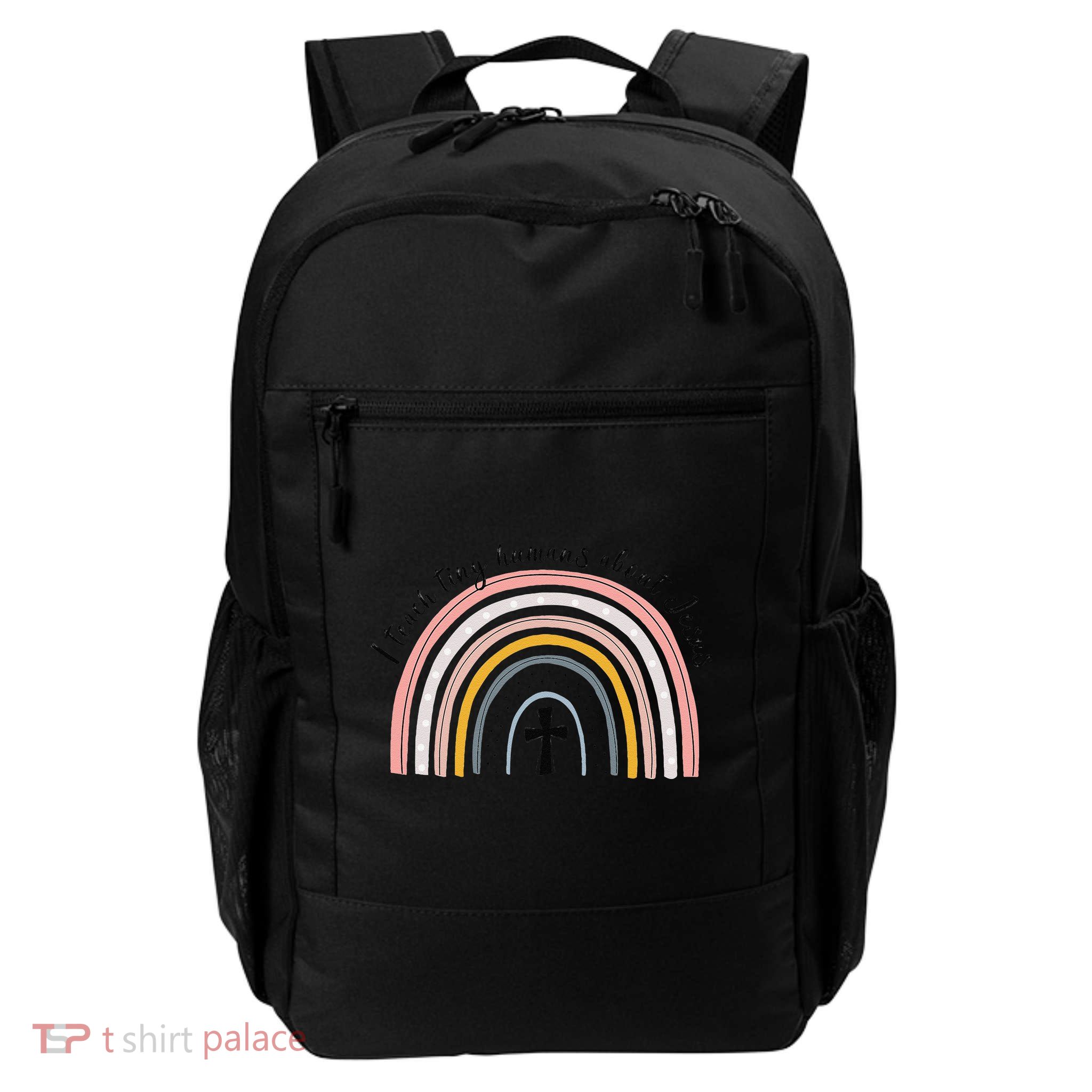 NG0M I Teach Tiny Humans About Jesus Teacher Appreciation Backpack