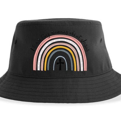 NG0M I Teach Tiny Humans About Jesus Teacher Appreciation Sustainable Bucket Hat