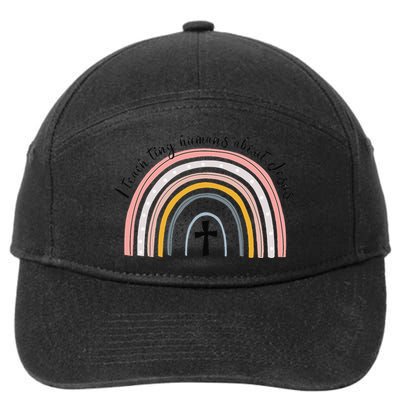 NG0M I Teach Tiny Humans About Jesus Teacher Appreciation 7-Panel Snapback Hat