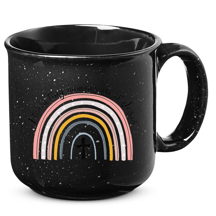NG0M I Teach Tiny Humans About Jesus Teacher Appreciation 15oz Campfire Ceramic Mug