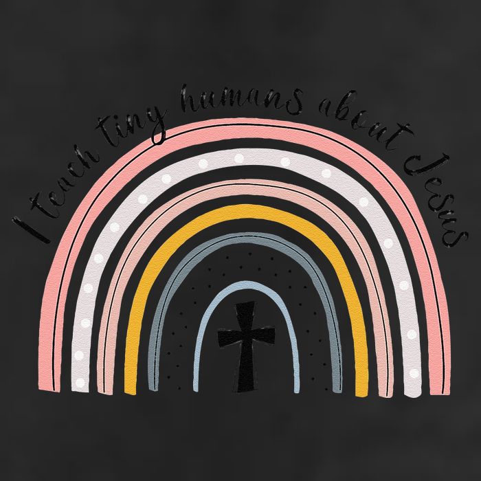 NG0M I Teach Tiny Humans About Jesus Teacher Appreciation Beanie