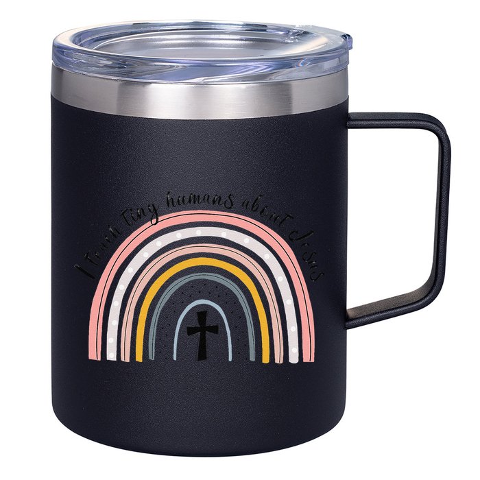 NG0M I Teach Tiny Humans About Jesus Teacher Appreciation 12oz Stainless Steel Coffee Mug