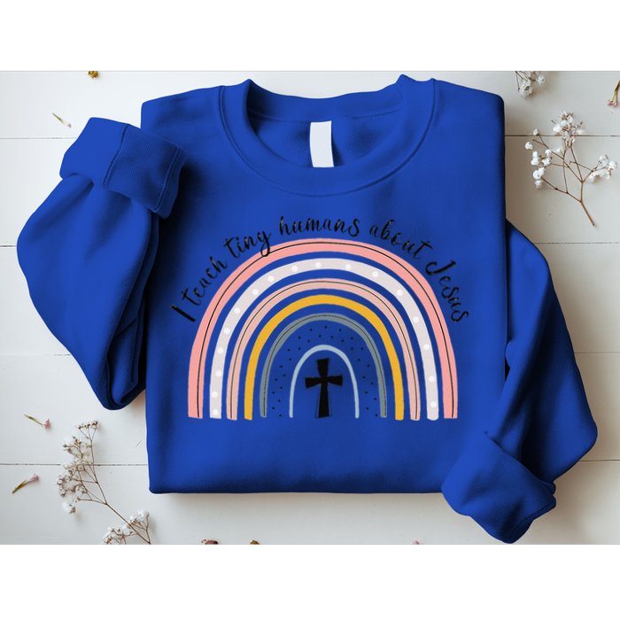 NG0M I Teach Tiny Humans About Jesus Teacher Appreciation Sweatshirt