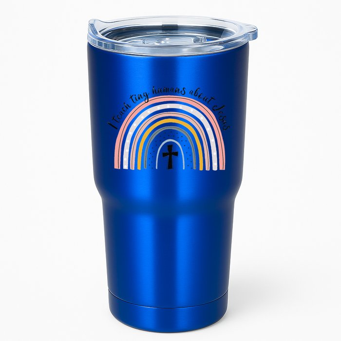 NG0M I Teach Tiny Humans About Jesus Teacher Appreciation Tumbler