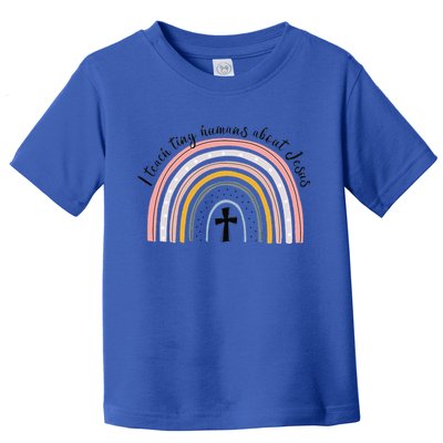 NG0M I Teach Tiny Humans About Jesus Teacher Appreciation Toddler T-Shirt