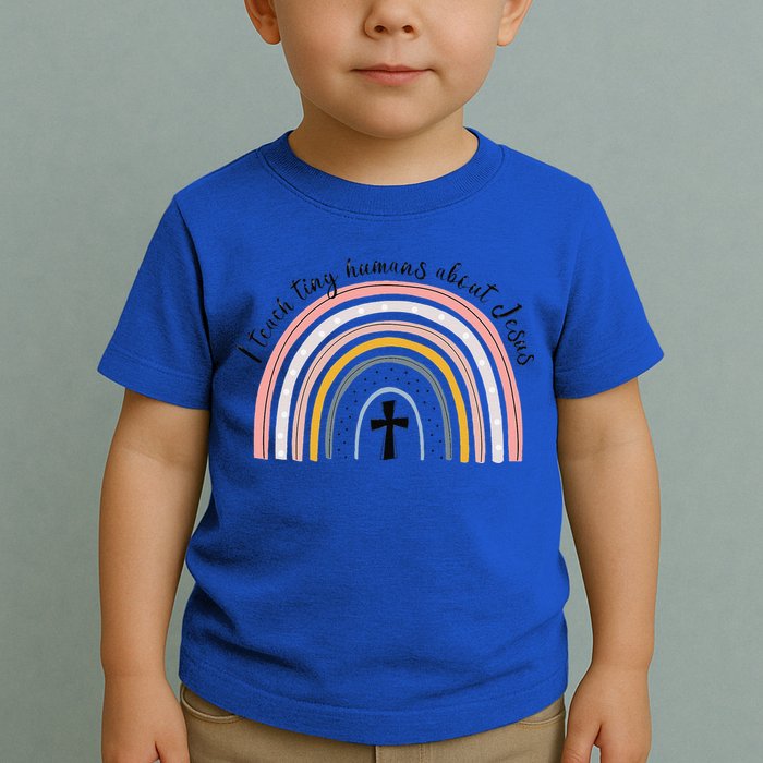 NG0M I Teach Tiny Humans About Jesus Teacher Appreciation Toddler T-Shirt