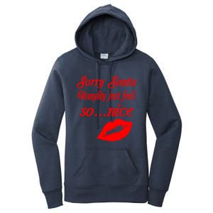 Naughty Is The New Nice Santa Xmas Lips Gift Women's Pullover Hoodie